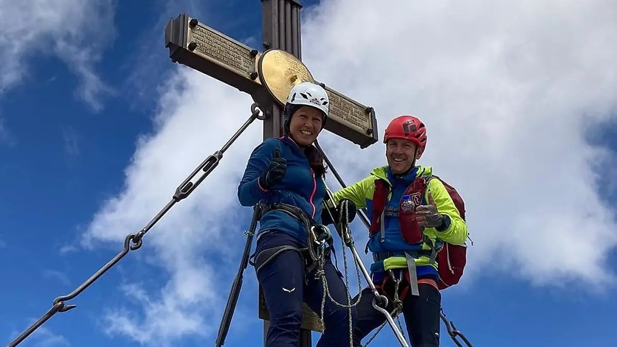 Gleich vier Mal kam Andreas "Rambo" Ropin am Gipfel an