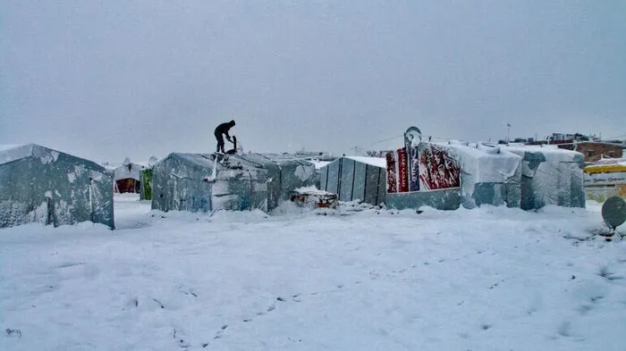 Ein Schneesturm ist über den Libanon gefegt.
