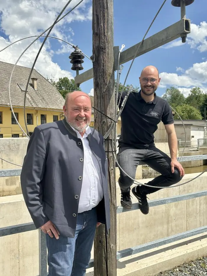 Paul Kiendler und Ulrich Michael Kiendler geben am 20. Juni bei der Wirtschaftsmesse Kirchbach-Zerlach Einblicke in die Welt der Energieversorgung – von der Erzeugung bis zur Steckdose