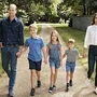 Prinz William mit seiner Frau Kate und den drei Kindern George, Louis und Charlotte