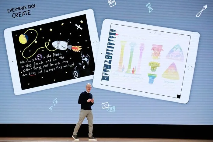 Mit dem neuen 9,7" iPad und dem Apple Pencil können auch Ideenskizzen und handschriftliche Notizen erstellt werden.