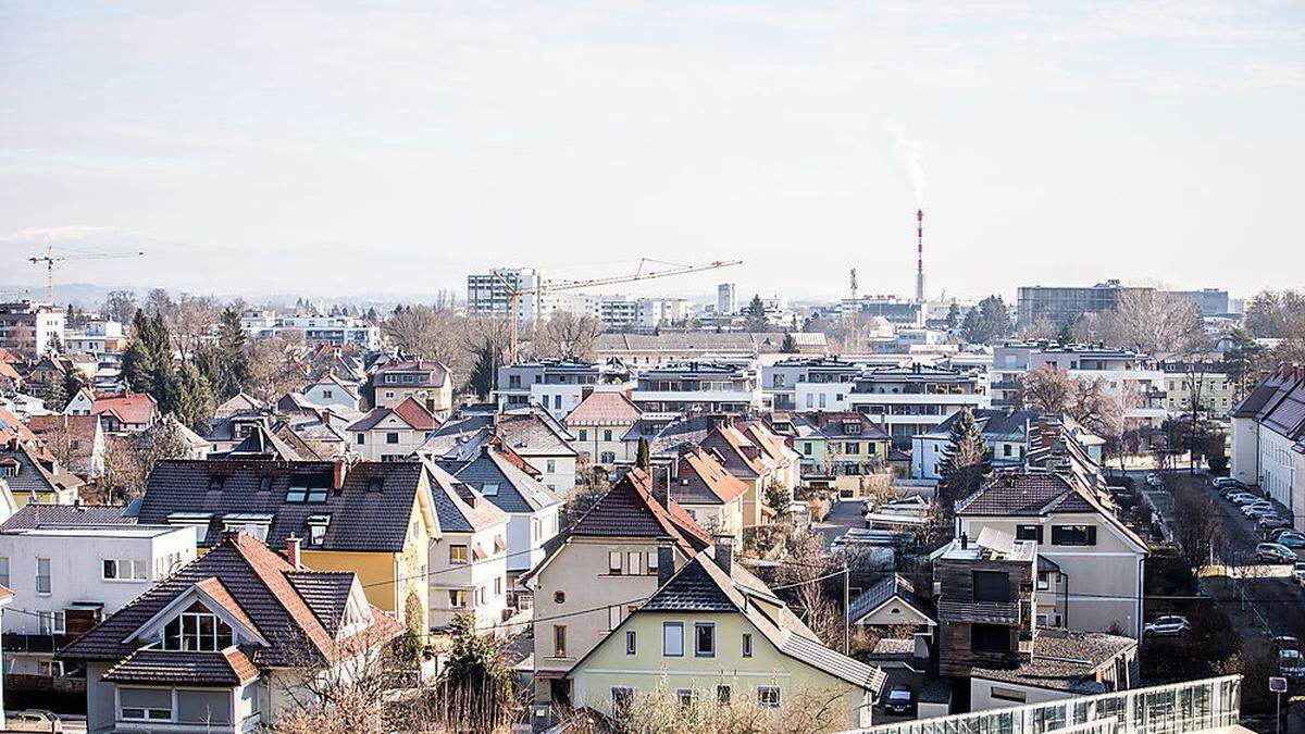 Blick vom Klagenfurter Kreuzbergl