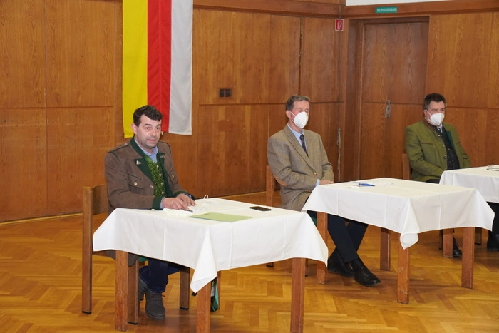 Gottfried Kogler, Klaus Brandner und Altbürgermeister Johann Winkler