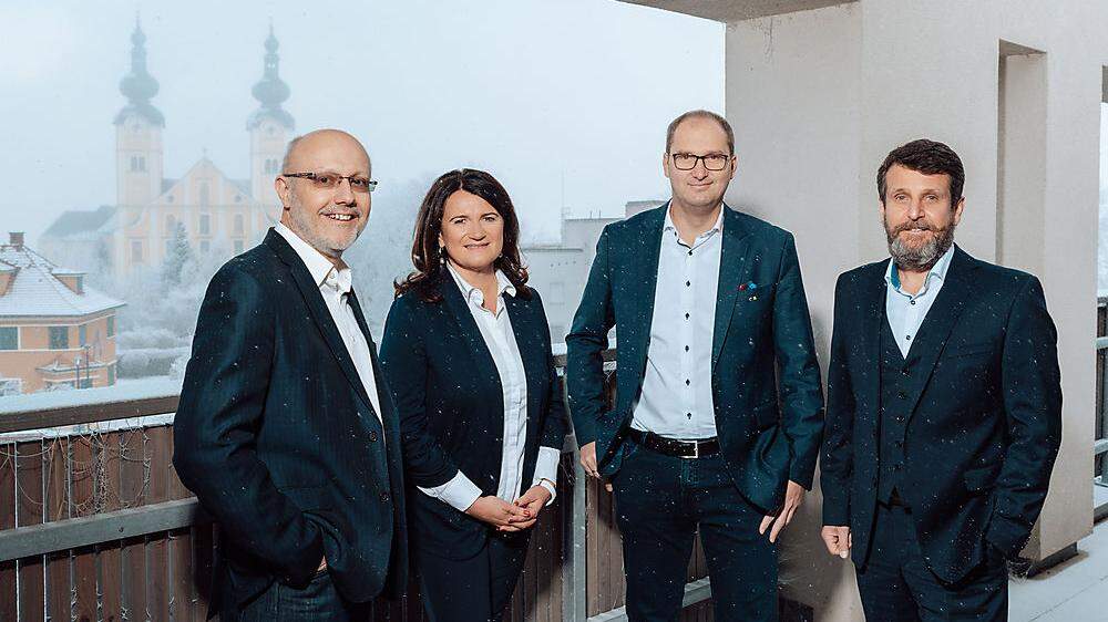 Von links: Erich Graf, Karin Maier, Gerhard Hanschitz und Gerhard Oswald (Archivfoto)
