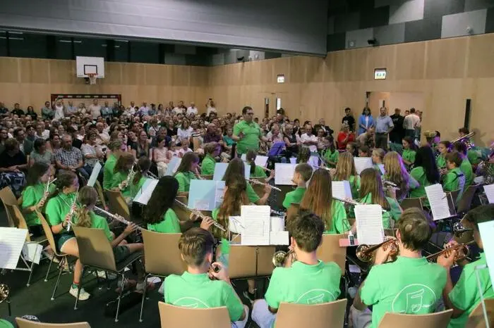 66 junge Musikerinnen und Musiker im Alter von sieben bis 16 Jahren aus 13 Blasmusikkapellen waren beim „Bezirksjugendcamp“ dabei.