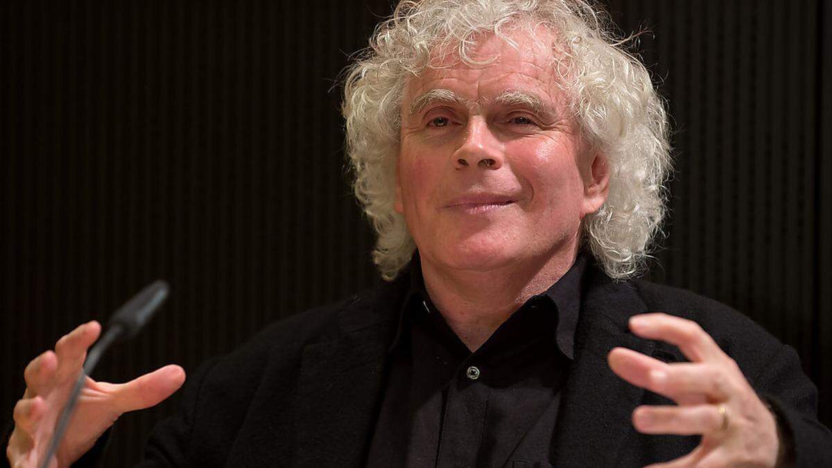 Verlässt 2018 das Luxus-Orchester: Sir Simon Rattle