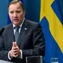Sweden's Prime Minister Stefan Lofven gives a press conference to present the coronavirus commission launched to evaluate Sweden's coronavirus strategy on June 30, 2020 in Stockholm, Sweden. (Photo by ALI LORESTANI / various sources / AFP) / Sweden OUT