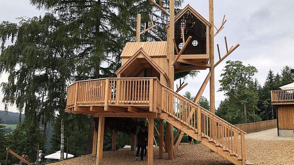 Ein Paradies für Kinder ist der Waldpark Hochreiter