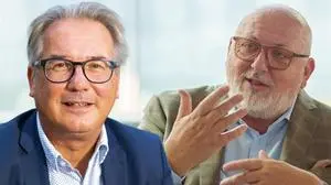 Peter Gspaltl, Chef des Verkehrsverbundes Steiermark, und ÖBB-Boss Andreas Matthä