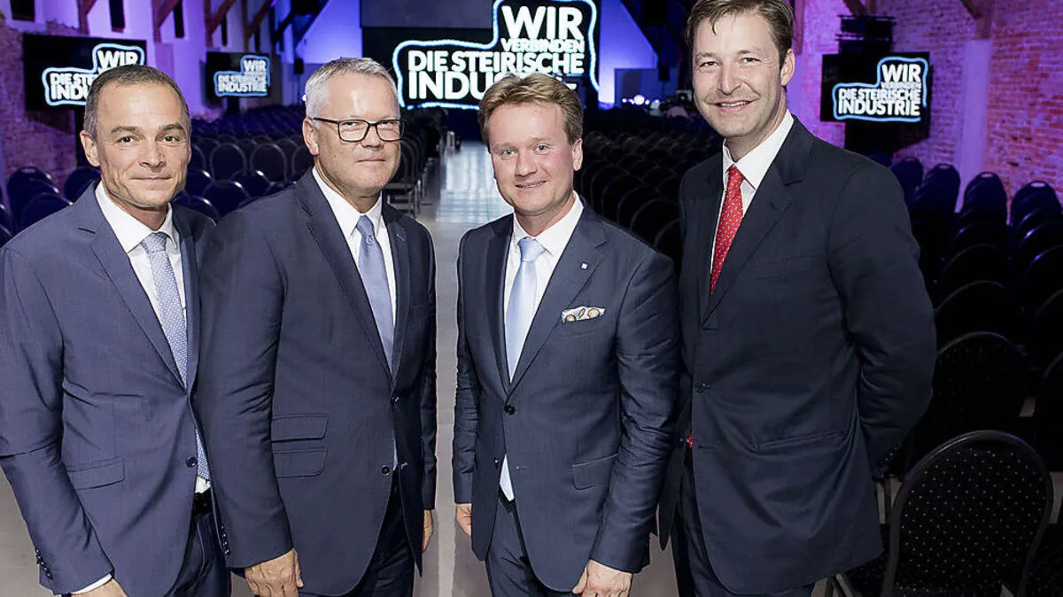 Industrie-Spitze: Gernot Pagger, Franz Kainersdorfer, Georg Knill und Franz Mayr-Melnhof