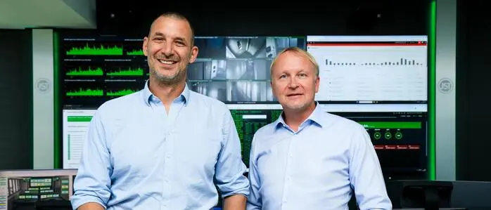 Kooperieren: Speicherkraft-Gründer Christian Günther und Dietmar Schlar, Chef des RRZ