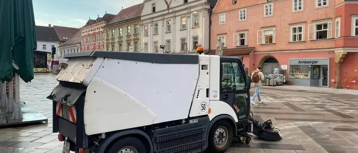 Für die Straßenreinigung in Leoben wird überwiegend Trinkwasser genutzt