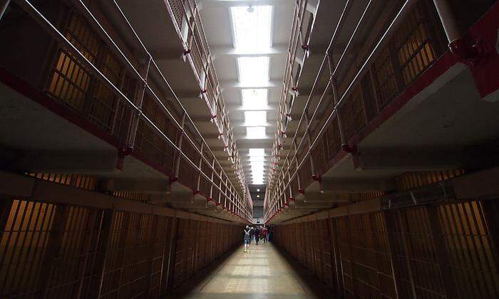 Der Zellenblock in Alcatraz