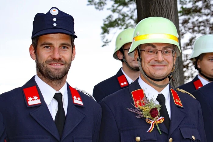 Anton Meyer jun. und KommandantstellvertreterThomas Morianz waren von Anfang an mit dabei. 