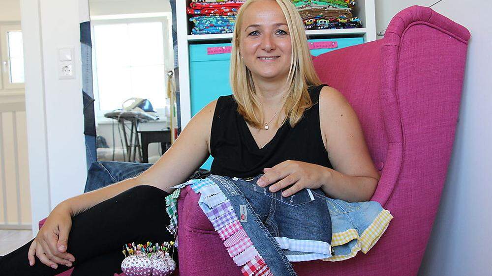 Sabine Zechner kreiert flippige Jeansmode und -accessoires