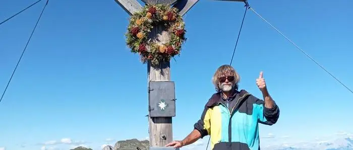 Das letzte Foto des vermissten Kai M. auf dem Schwarzkopf