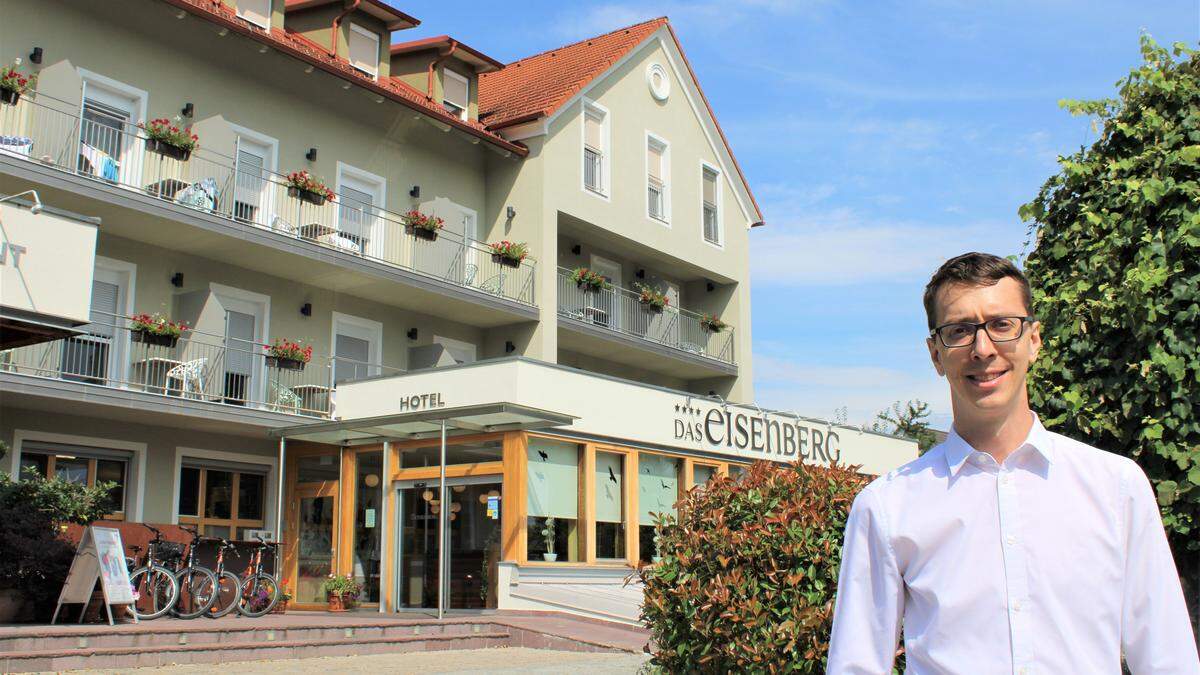 Daniel Tödling (35) aus Baierdorf bei Anger ist neuer Hoteldirektor im 4-Stern-Hotel &quot;Das Eisenberg&quot;