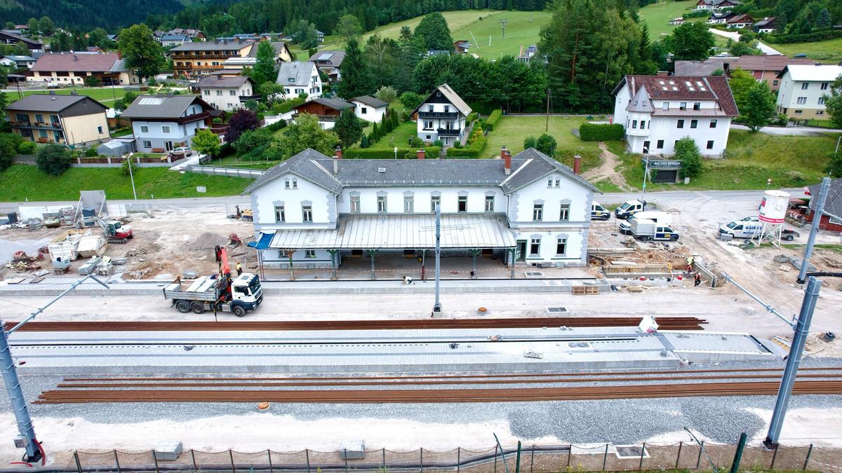 Der Umbau des Bahnhofs Mariazell wird im November finalisiert