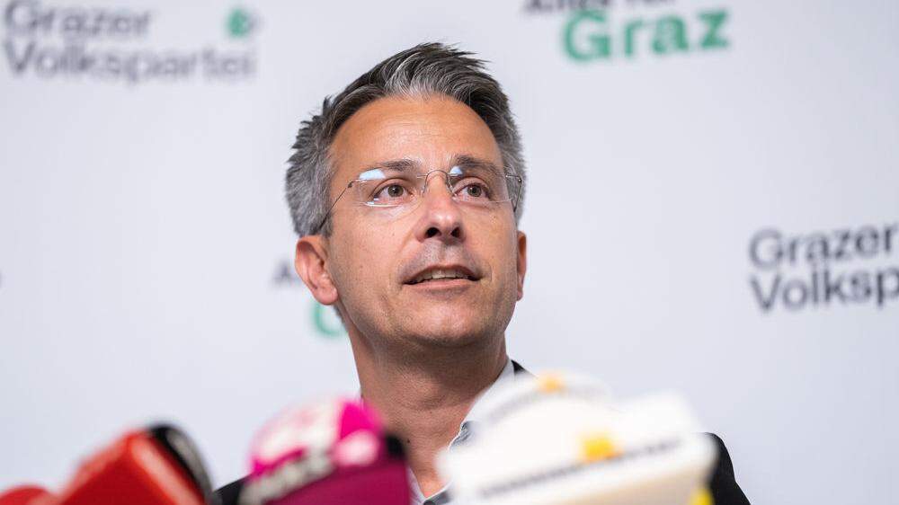 Kurt Hohensinner übernahm nach der Wahlschlappe der ÖVP in Graz die Führung der Partei von Siegfried Nagl
