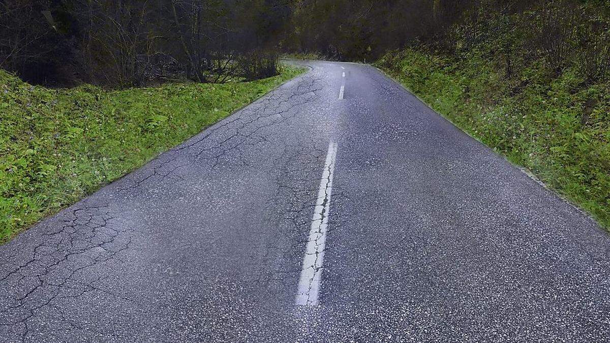 Die Luscha Straße bei Bad Eisenkappel wird saniert