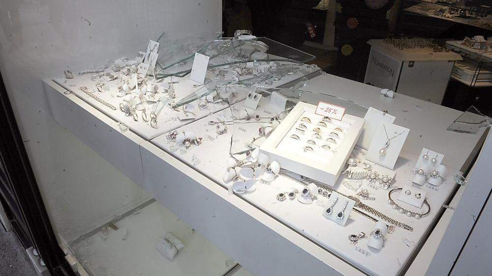 Überfall auf Wiener Juweliergeschäft (Sujetbild)