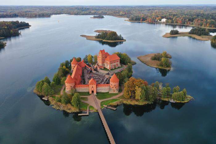 Die Wasserburg Trakai im gleichnamigen Nationalpark