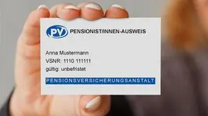So sieht der offizielle Pensionistenausweis der PVA aus | So sieht der offizielle Pensionistenausweis der PVA aus