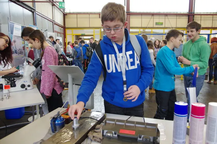 Natürlich durften die Schüler auch selbst tätig werden