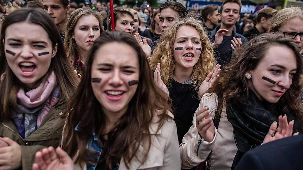 Proteste gegen das geplante Abtreibungsverbot