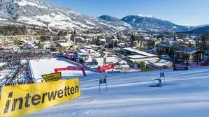 Ein Bild aus vergangenen Tagen: die Rennstrecke der Weltcupfrauen am Hochstein