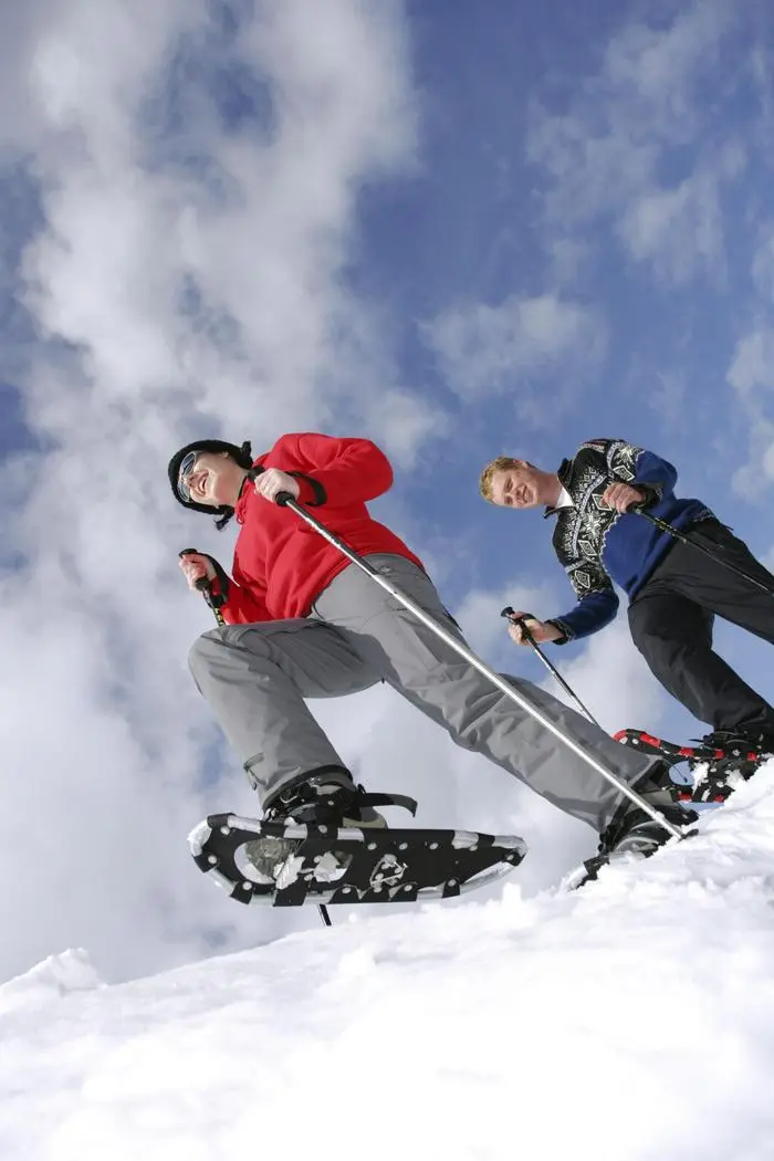 Oststeiermark,  Oesterreich,  Steiermark,  Europa, Freizeit, Gesellschaft, Jahreszeit, Leben, Lifestyle, Lebensqualitaet, Mensch, People, Outdoor, Paar, Zwei, Paerchen, 2, Schifahren, Schi, Skifahren, Ski, ski fahren, Schigebiet, Skigebiet, Schnee, Schneeschuh, Skitour, Ski tour, Schiwandern, Skiwandern, Schi tour, Tourengehen, Schitour, Touren gehen, Spaziergang, Spazieren, Spazieren gehen, Sport, Sportler, Sportlerin, Tourengeher, Schitourengeher, Tourismus, Touristik, Fremdenverkehr, Winter, winterlich, Wintersport, Wintersportler, Wintersportlerin, Wirtschaft, freies Gelaende,  2005,  Zirbenland, Winterspaziergang,sujet