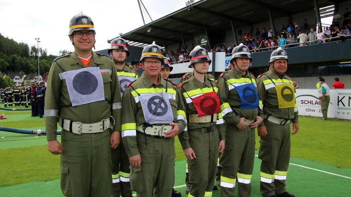 Gruppe der FF Södingberg beim Bewerb