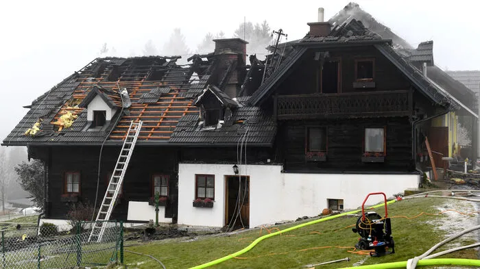 Das Wohnhaus in Waisenegg bei Birkfeld wurde komplett zerstört.