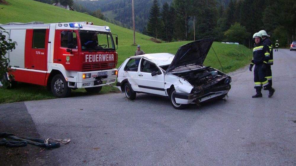 Der Verkehrsunfall in Amassegg (Gemeinde Gasen)