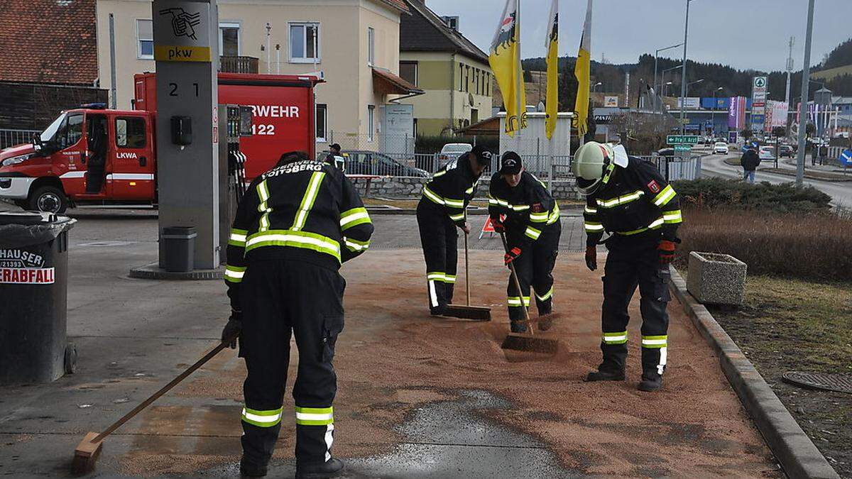 Sieben Feuerwehrleute waren im Einsatz