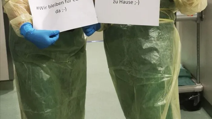 Nachricht vom medizinischen Personal in der Covid Ambulanz des LKH Fürstenfeld