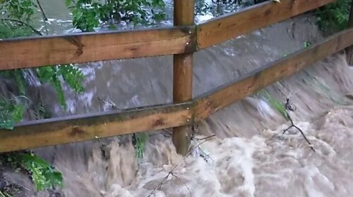 Hochwasser in Rosental.