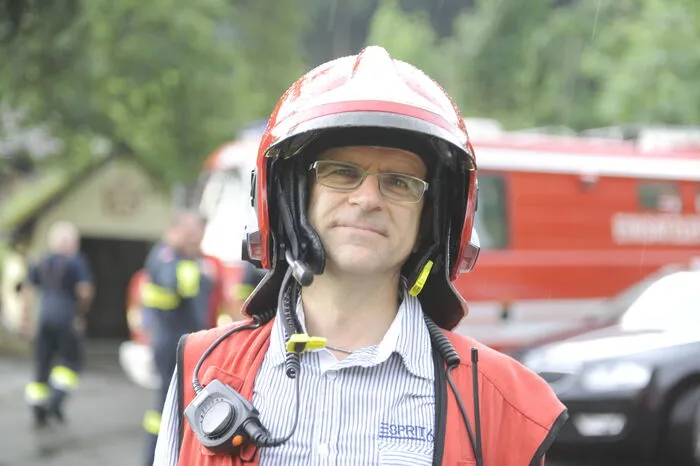 Einsatzleiter Gerhard Wurzer.
