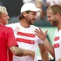 Wollen auch gegen Uruguay jubeln: Novak, Melzer und Marach (von links)
