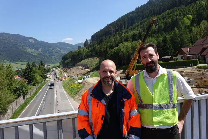 Die Projektleiter Bernd Steinwidder und Christian Eckhardt (rechts).