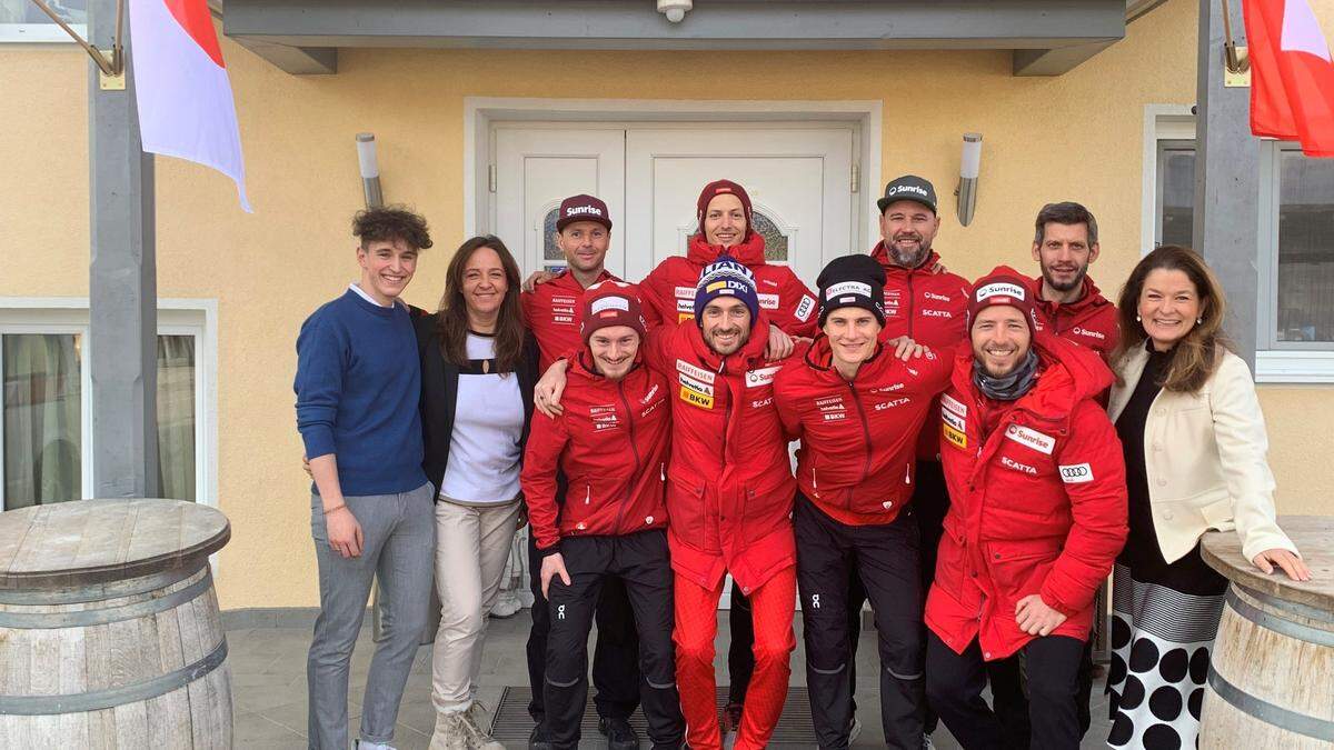 Das Team Schweiz nächtigt im Hotel Pension Melcher in Drobollach