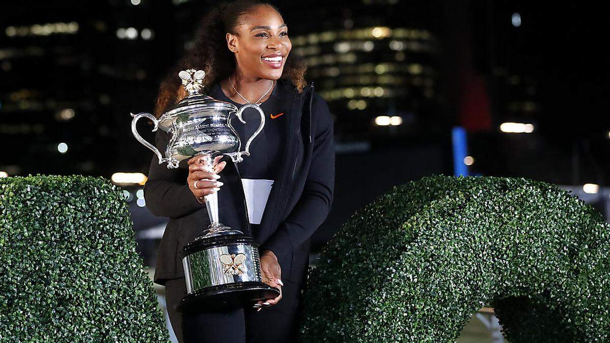 Serena Williams spielte bei einem Amateur-Spiel mit