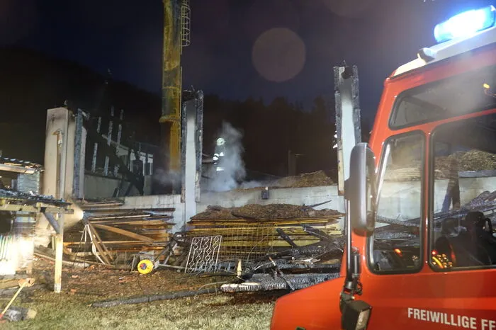 Das Heizhaus brannte völlig nieder...