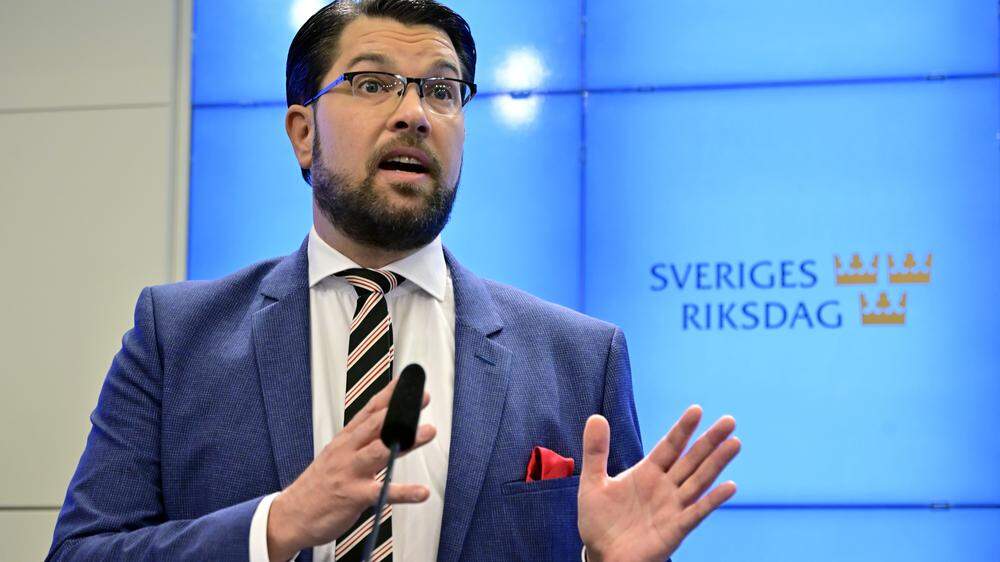 Jimmie Åkesson, Vorsitzender der &quot;Sverigedemokraterna&quot;