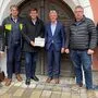 Vizebürgermeister Christian Hopfgartner, LAG-Regionalmanager Gunther Marwieser, Landesrat Martin Gruber, Bürgermeister Stefan Brandstätter, Vizebürgermeister Siegbert Pucher und Gemeindevorstand Christian Kalser