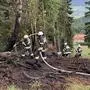 Der Waldbrand in Kreuth konnte rasch gelöscht werden