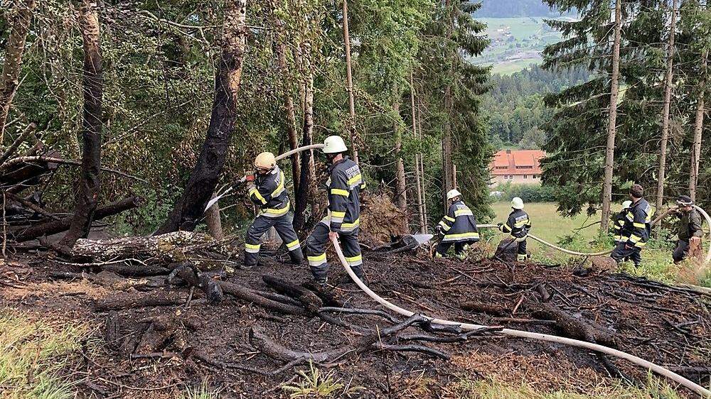 Der Waldbrand in Kreuth konnte rasch gelöscht werden