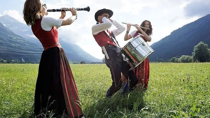 Terzett der Trachtenkapelle Obervellach