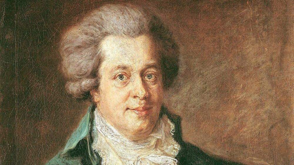 Auf der Deutschlandreise, von der Mozart seiner Frau schrieb, dürfte dieses Porträt des Komponisten 1790 entstanden sein 