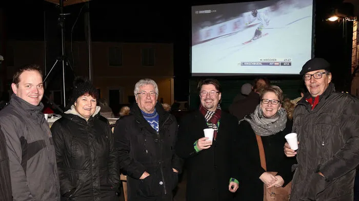 Auch im Vorjahr herrschte gute Stimmung beim Public Viewing in Ligist